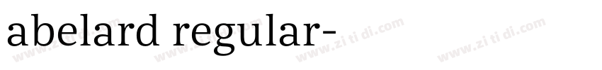 abelard regular字体转换